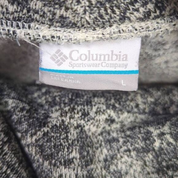Vintage Columbia Women’s Large Grey Fleece Knit Soft Pullover Sweater Turtleneck - Picture 5 of 7
